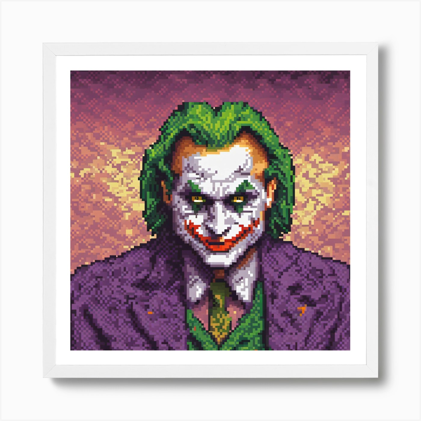 Cool Pixel Art  Joker Pixel Art