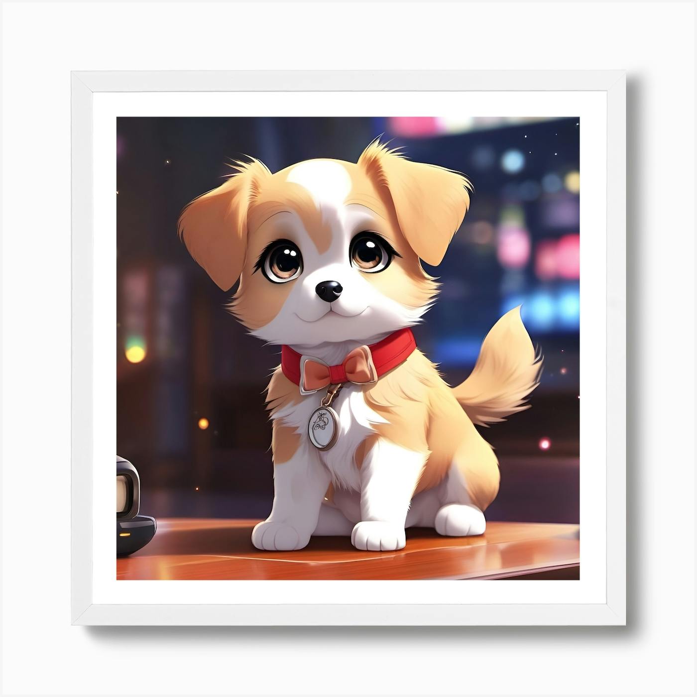 Cute Anime Puppy Dog 7 Art Print by StrangeForce - Fy