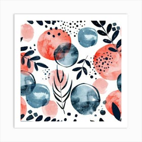 Watercolor Pattern 2 Art Print