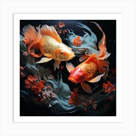 Koi Fish 3 Art Print