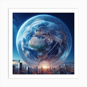 Futuristic Cityscape 112 Art Print