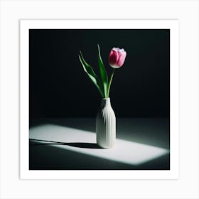 Tulip In A Vase Art Print