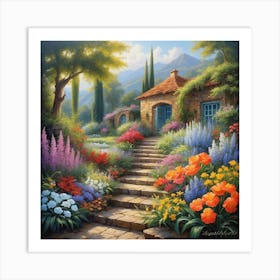 Little Valley House Art Print