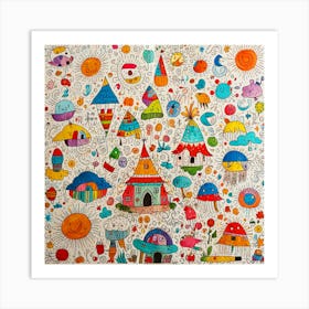 Children'S Drawing Art Print