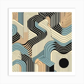 Abstract Geometric Pattern 28 Art Print