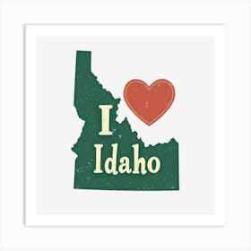 I Love Idaho Art Print