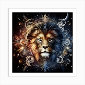 Lion Head Art Print