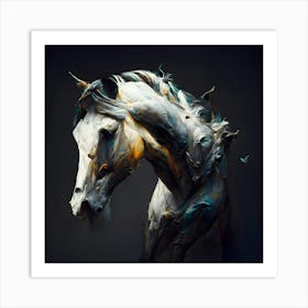 Abstract Horse Painting Art Print