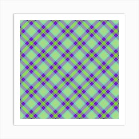 Plaid Fabric 87 Art Print