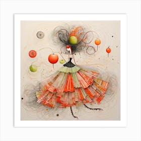 Woman In A Dress Art Print