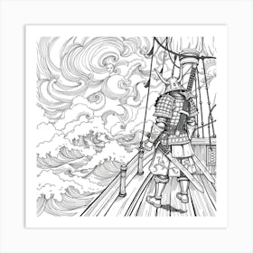 Samurai Art 93 Art Print