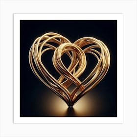 Heart Of Gold 1 Art Print