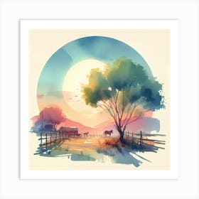 Watercolor Painting 62 Art Print