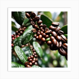 Coffee Beans On A Tree 61 Art Print