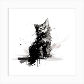 Cat Painting 1 Art Print