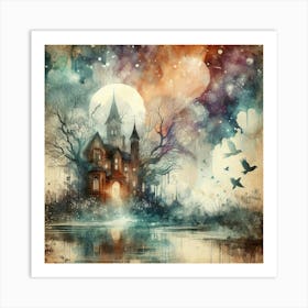 Haunted House Art Print