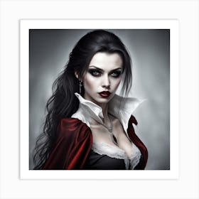 Dracula girl Art Print