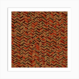 A Seamless Pattern Asymmetrical Zigzags And Jagged Lines, Herringbone Pattern, 137 Art Print