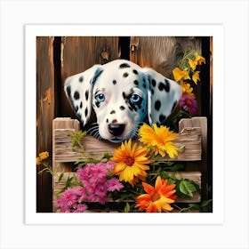 Dalmatian Puppy Art Print