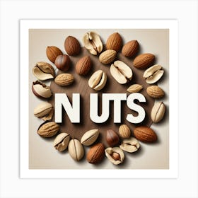 Nuts In A Circle 11 Art Print