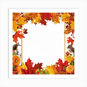 A Seasonal And Highly Detailed Illustration Featuring A Sun Dappled Oak Its Red And Brown Leaves Da (4) Art Print