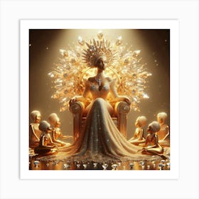 Golden Throne Art Print