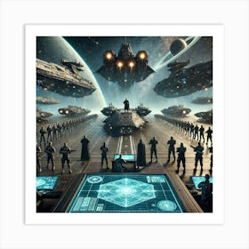 A Dramatic Scene Militarization Asterian Syndicate Art Print