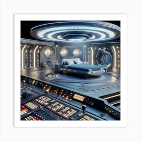 Futuristic Bedroom Art Print