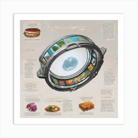 Star Wars Galaxy Of Food Art Print