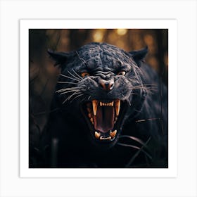 Black Panther 4 Art Print