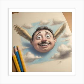 Man With Wings Art Print