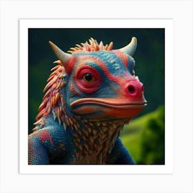 Firefly Photorealistic, Hyper Detailed, Funny, Creature, Colorful, Whimsical, Imaginative, Vibrant, (11) Art Print