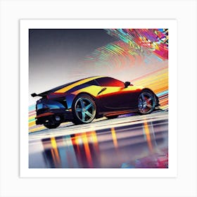 Futuristic Sports Car 29 Art Print