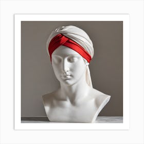 Red Turban Art Print