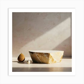 Bowl And A Pear Art Print