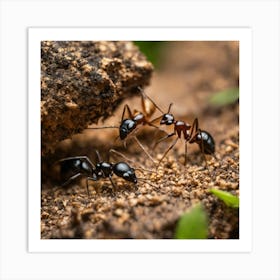 Ants On The Ground 9 Art Print