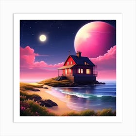 House On The Beach 2 Art Print