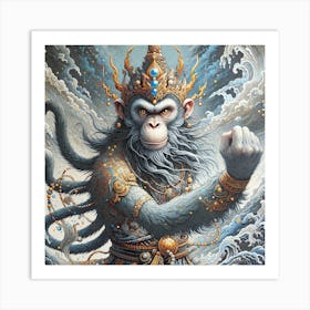 Monkey God Art Print