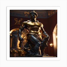 Statue Of Hercules Art Print