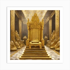 Golden Throne Art Print