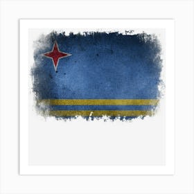 Vintage Aruba Flag Aruban Country Heritage Roots Pride Art Print