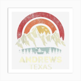 Andrews Texas Mountain Sunset Sunrise Kayaking Art Print