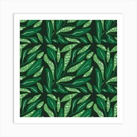 Big Leaves,green,forest,botanical,garden,jungle,abstract Art Print