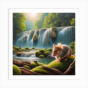 Mouse In The Forest 10 Art Print