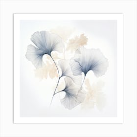 Ginkgo Leaves 4 Art Print