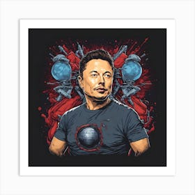 Elon Musk 1 Art Print