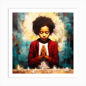 Bless Em All - A Little Girl's Prayer Art Print