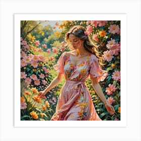 Colouful Garden Art Print