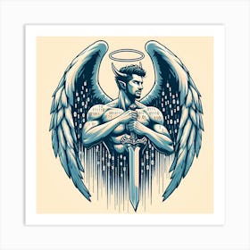 Angel With Sword 1 Art Print