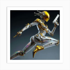 Robot Woman 4 Art Print